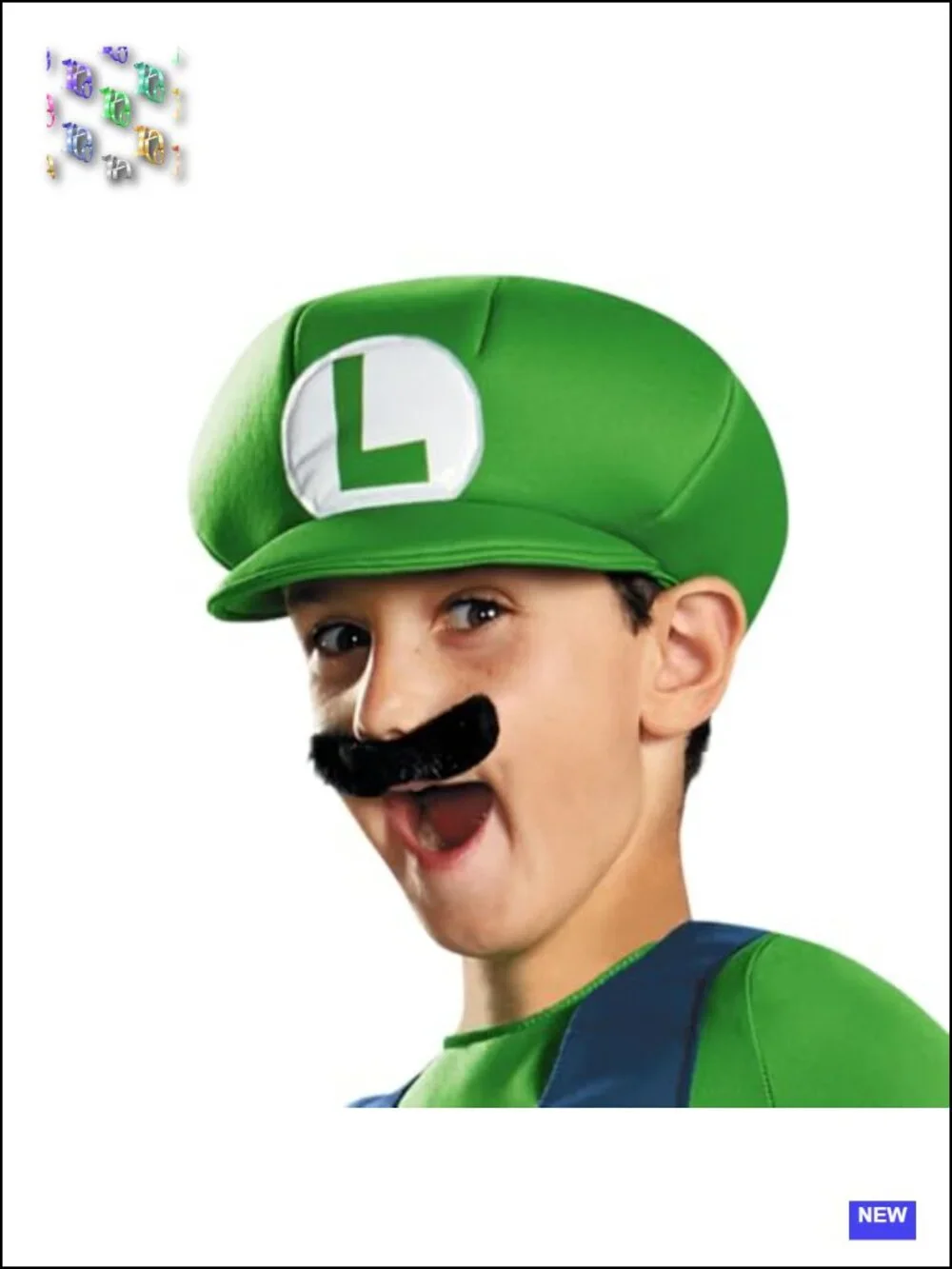 Officially Licensed Luigi Costume for Kids Super Mario Halloween Cosplay 100%